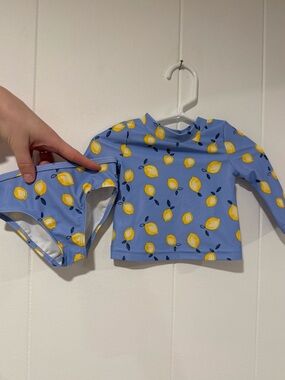 Carter's Lemon Print Rashguard Set